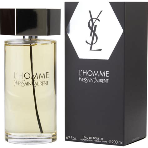 yves saint laurent lhomme eau de toilette 200ml spray|yves st laurent cologne.